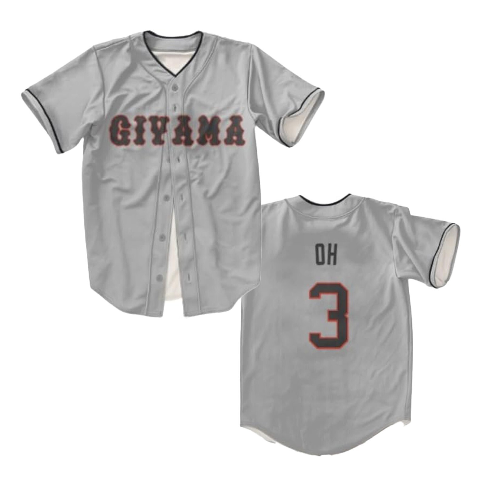 Retro Sadaharu Oh #3 Yomiuri Baseball Jersey Stitched 3 Colors Custom Names