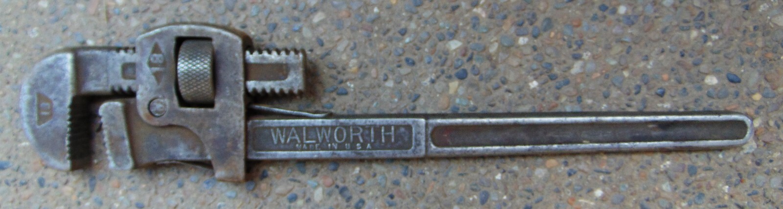 ANTIQUE 18" WALWORTH ADJUSTIBLE PIPE WRENCH ~ GENUINE STILLSON ~ MADE IN USA