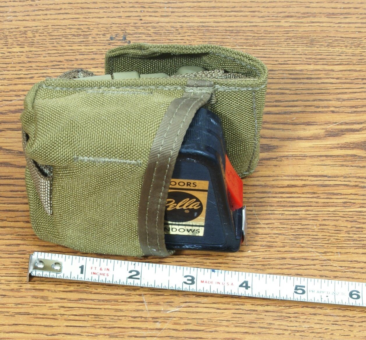 MOLLE USMC TAPE MEASURE, WALLET POUCH COYOTE BROWN EAGLE IND.
