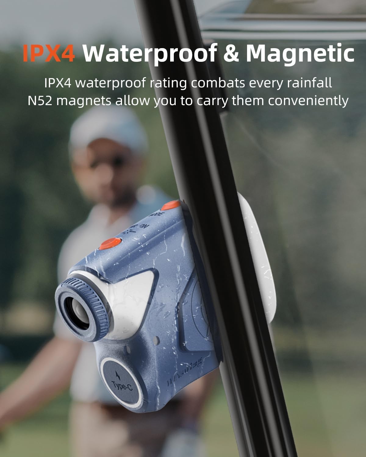 GX6 Golf Rangefinder with Replaceable Charging Function, 1000 Yards Laser Ran...
