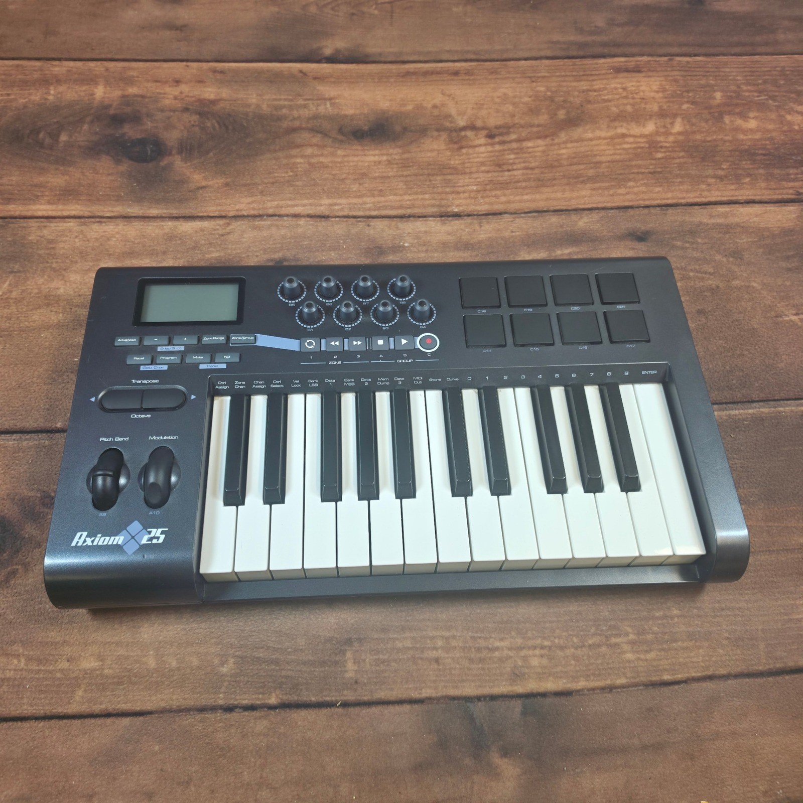 M-Audio Axiom 25 MIDI Keyboard Controller 25 Key Gray Excellent NO POWER CORD