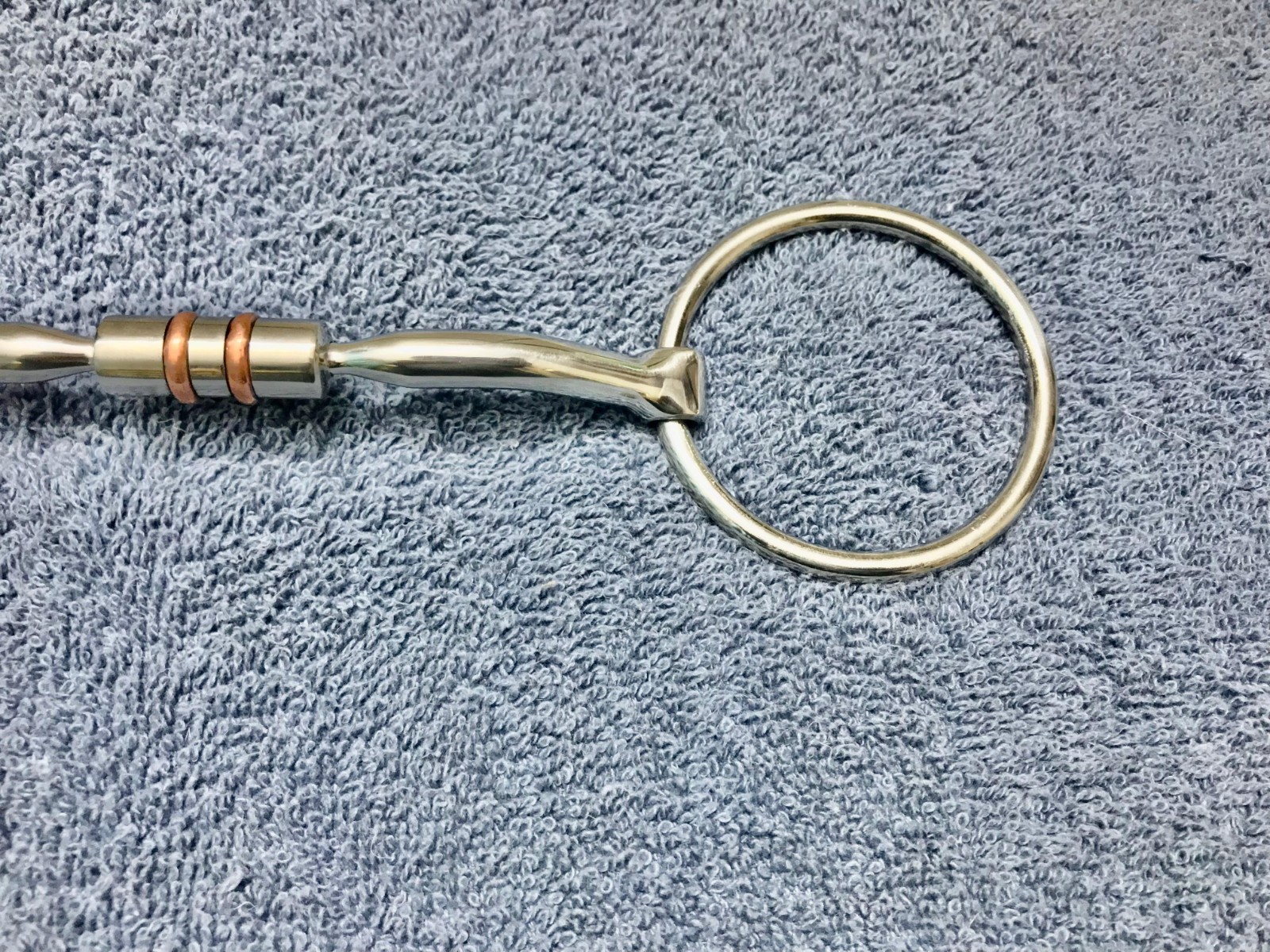 Premium Loose Ring Western Myler Snaffle Bit Copper Barrel Roller Comfort