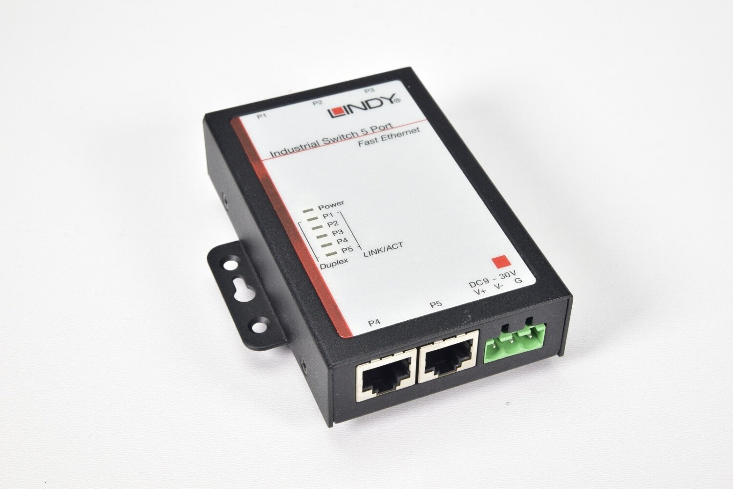 LINDY 25072, Industrial Switch 5 Port
