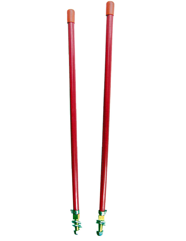 2 NEW RED / ORANGE SNOW PLOW MARKER SET GUIDE STICKS BLADE MARKERS 16 IN