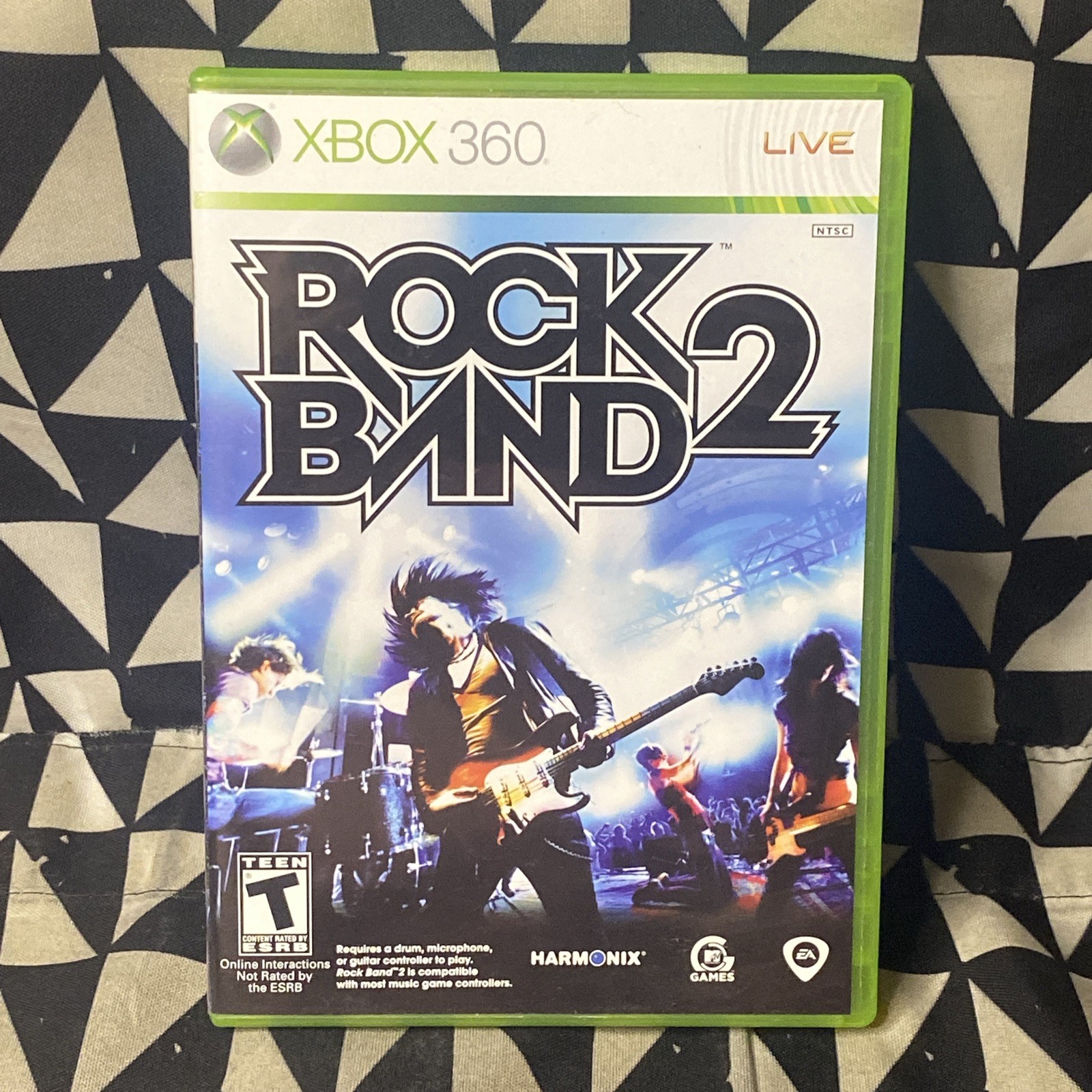 Rock Band 2 (Microsoft Xbox 360) Case And Manual Only (No Game)