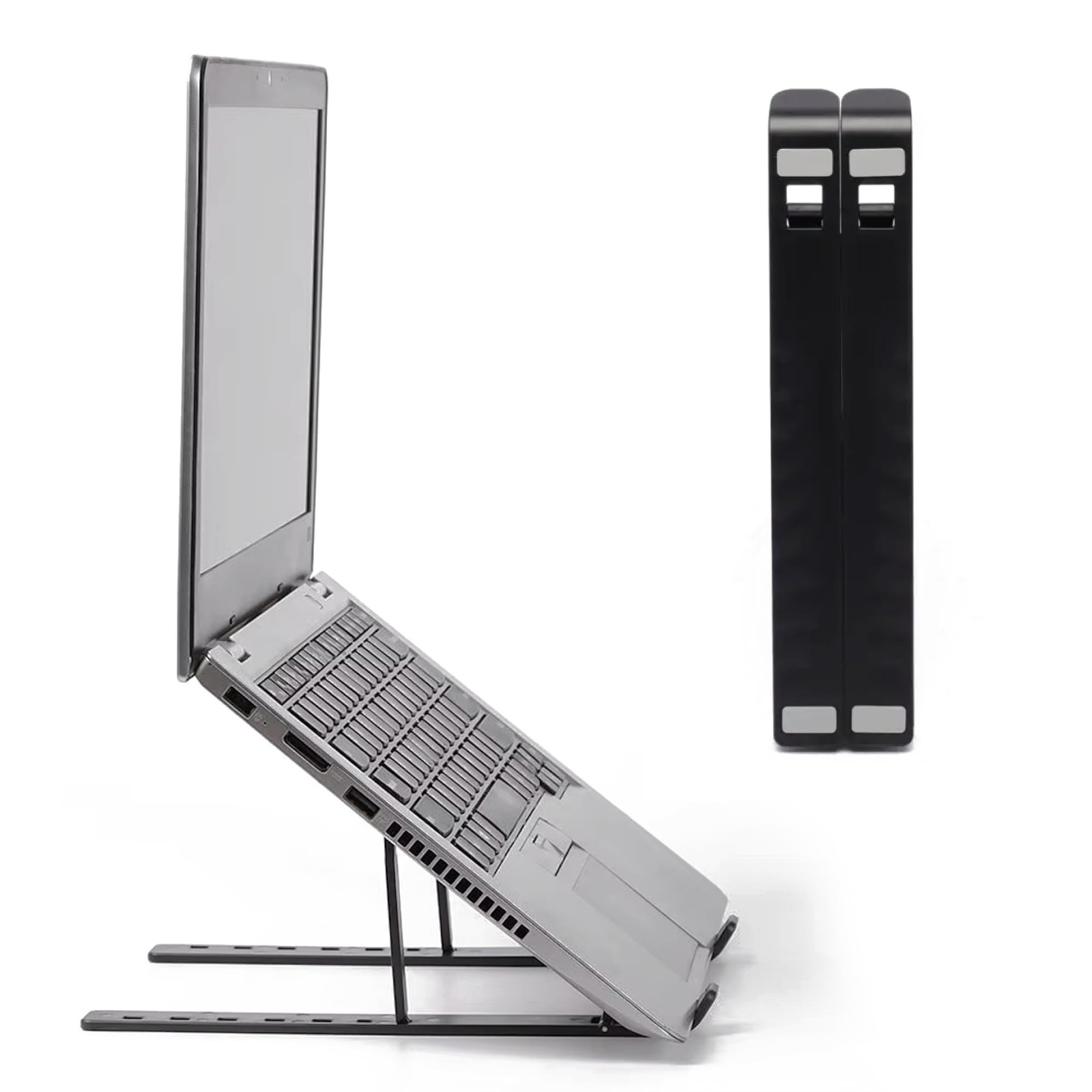 Foldable Aluminum Laptop Stand – 7-Level Adjustable Riser for Desk, Sturdy &...