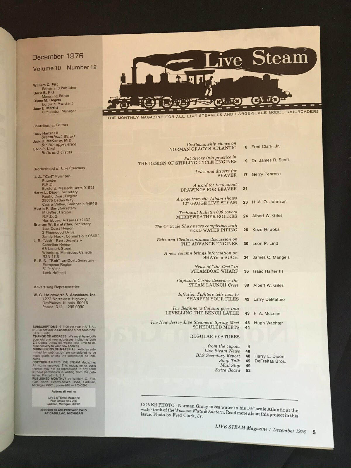 Live Steam Magazine December 1976