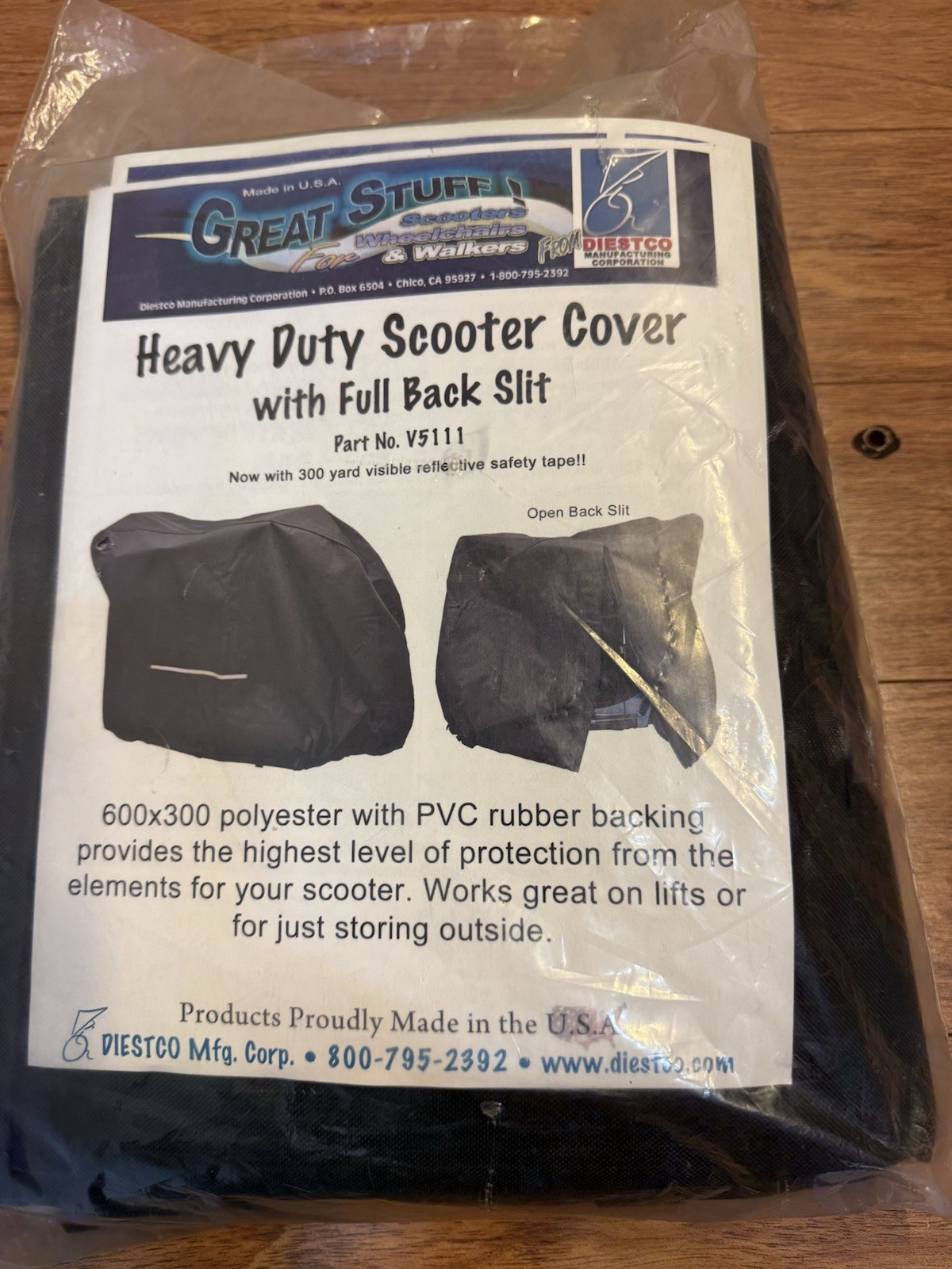 NEW $124 Large Heavy Duty V5111 Scooter Storage Cover Diestco 33"H x 18”W x 55"L