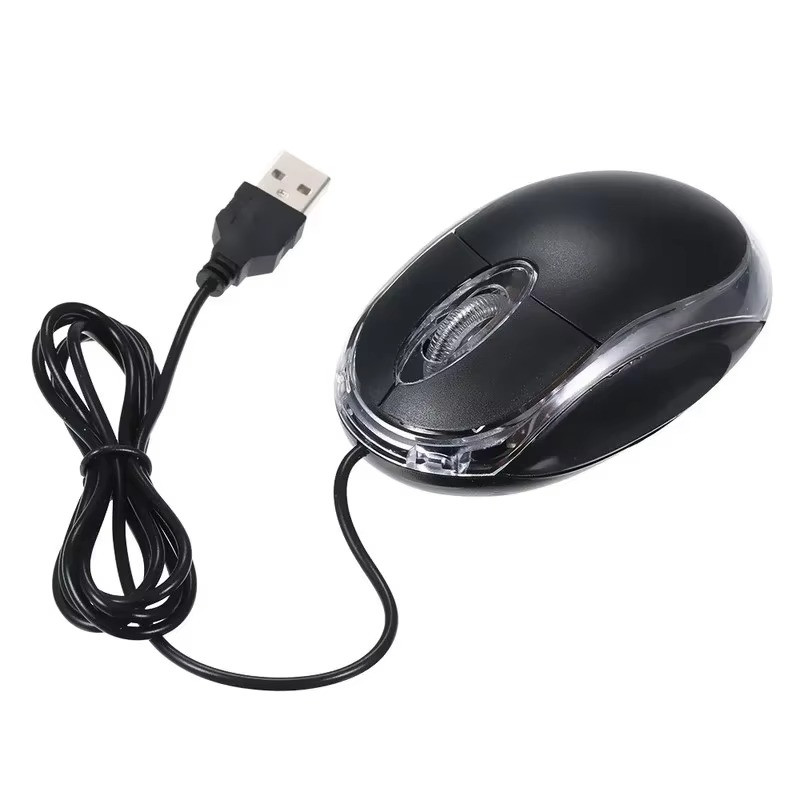 Mini USB Wired Optical Mouse 1000 DPI LED Gaming for PC Laptop Notebook Computer