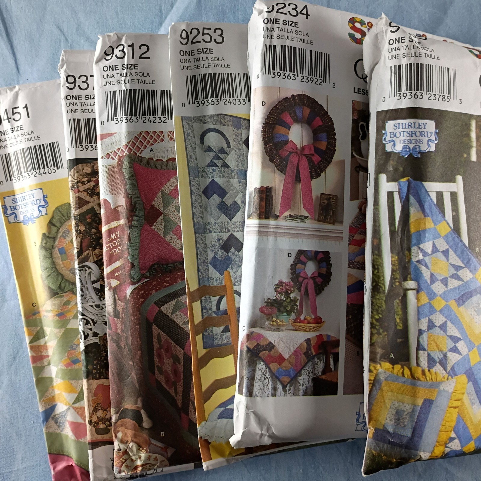 Lot of 6 Simplicity Quilt Block Club Patterns - Lessons 1-6, One Size
