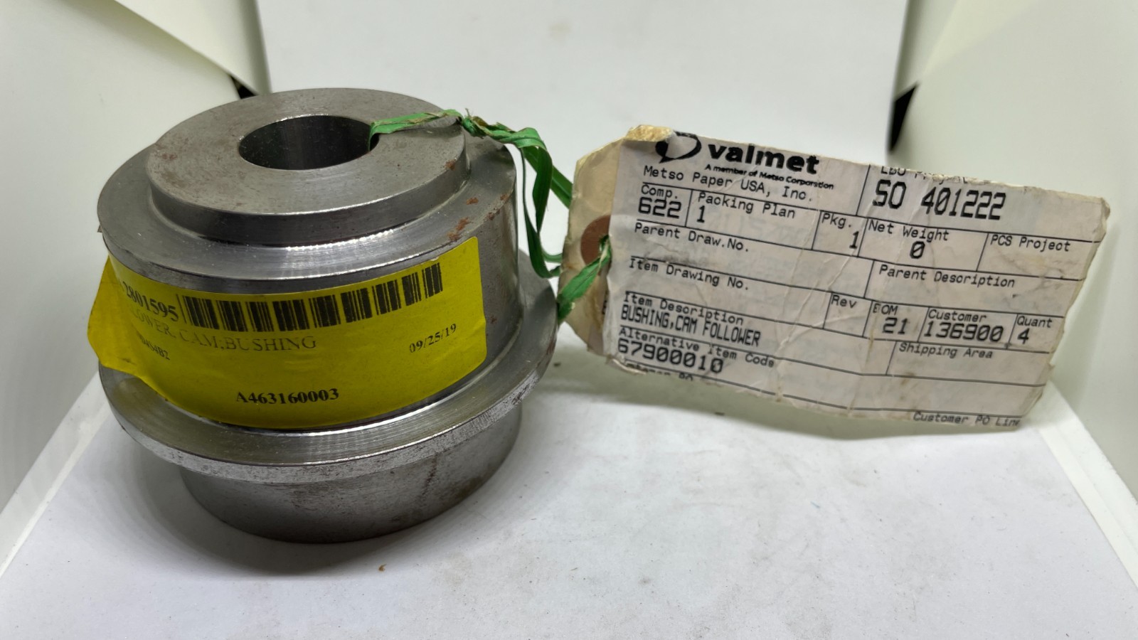Valmet (Metso Paper) Cam Follower Bushing A463160003 / 67900010 – New