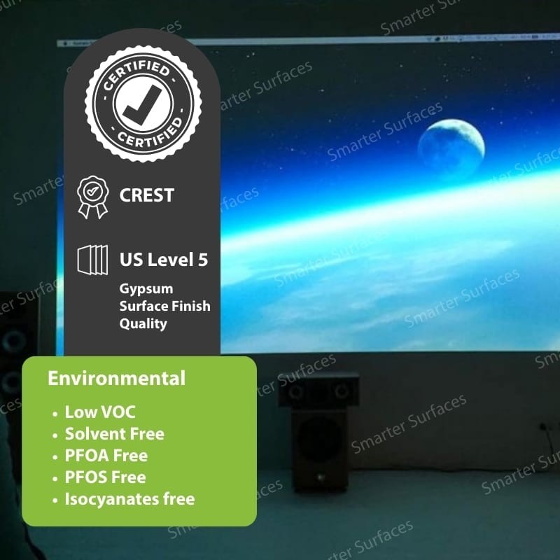 Ambient Light Rejecting Projector Screen Paint ALR 4K 8K Grey Wall Coating