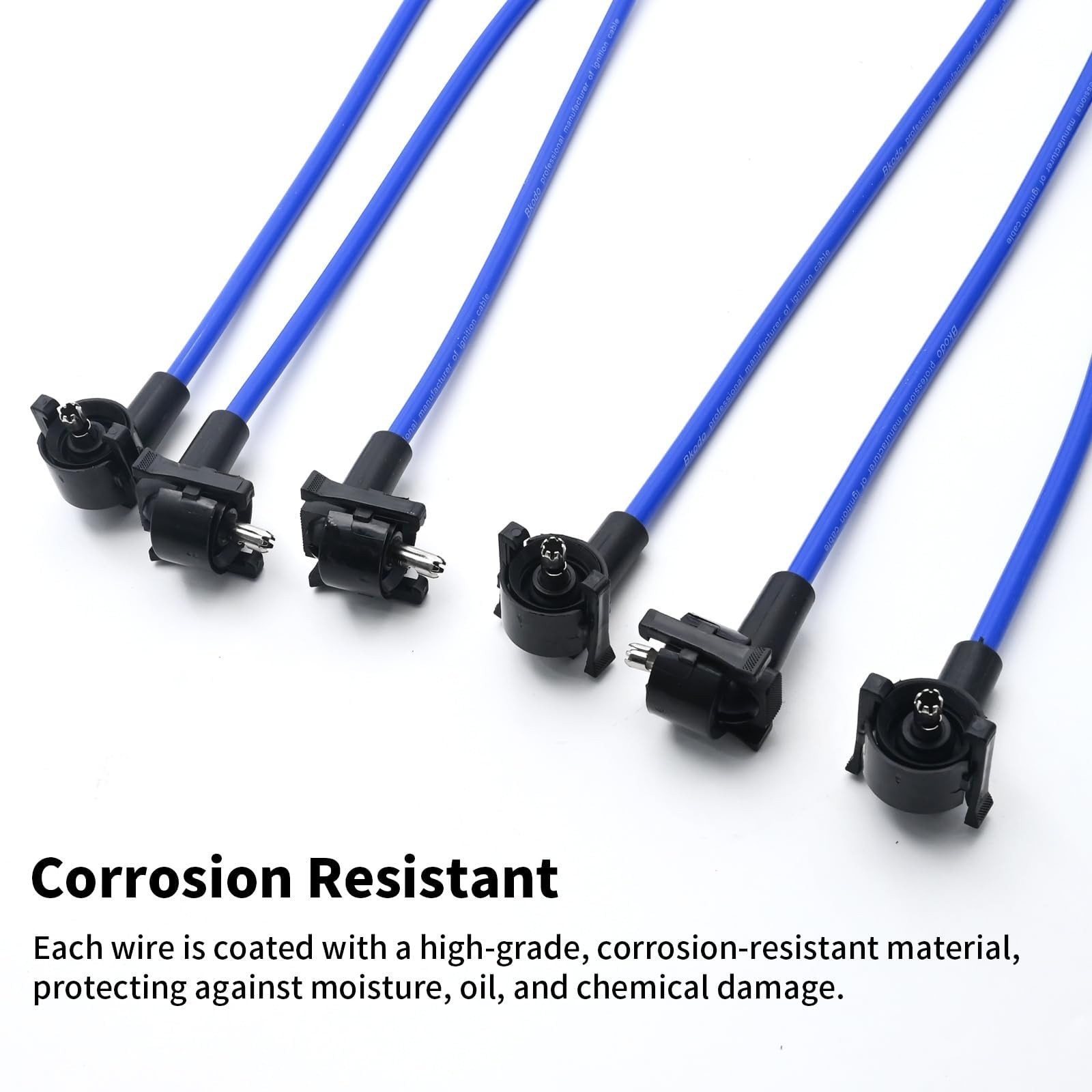 6Pcs 8mm Spark Plug Wire Set Ignition Wires Replacement for Ford Explorer 2005-2