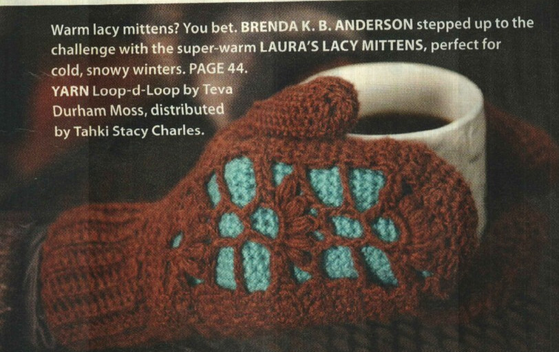 LAURA'S LACY MITTENS WOMEN'S CROCHET PATTERN INSTRUCTIONS