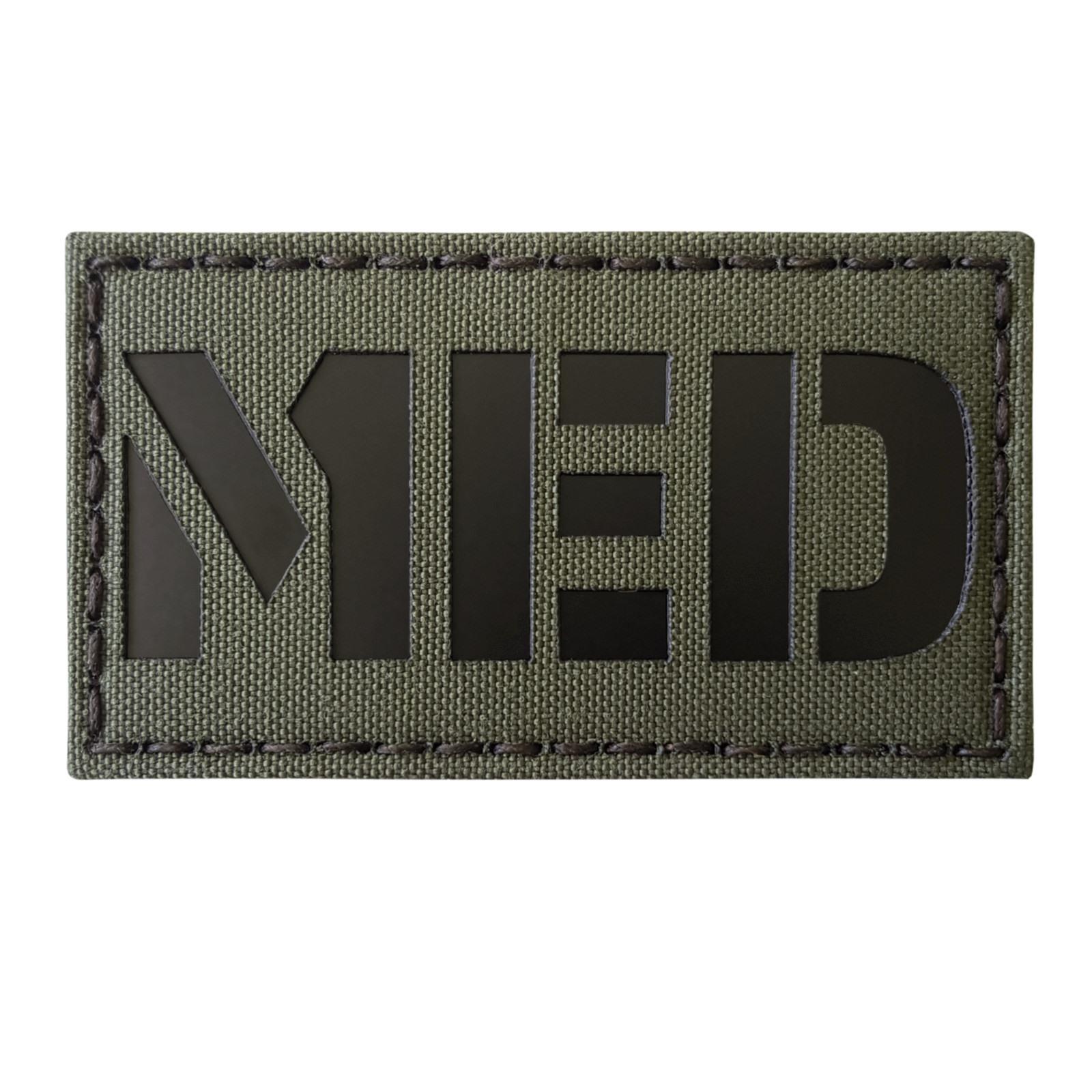 EMS MED medical IR infrared ranger green morale laser touch fastener patch