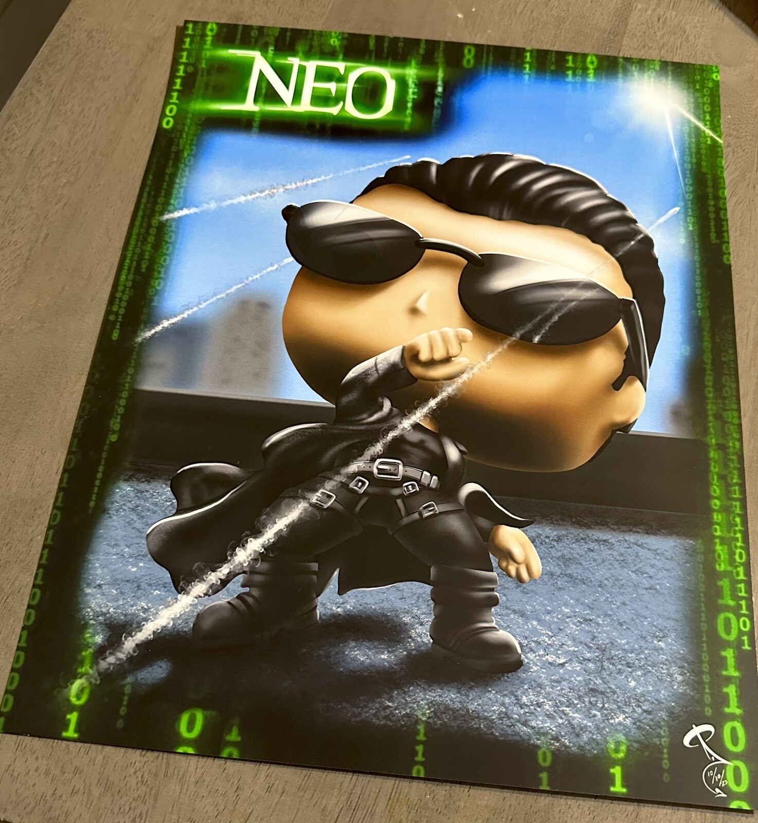 The Matrix Neo funko Style print