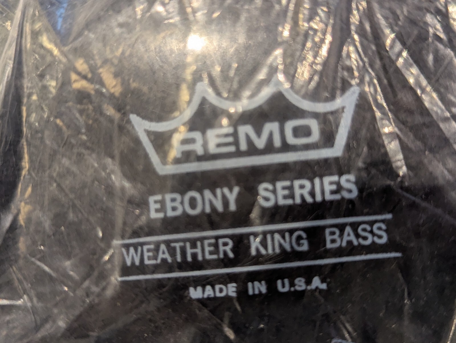 Remo 24"  Weather king Ebony Bass Drum Head new not in original box