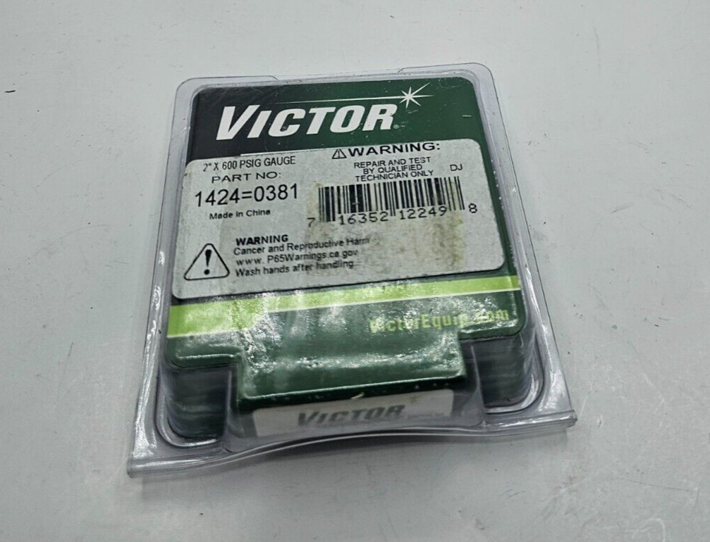 Victor 1424=0381 2" 600 psi Pressure Gauge