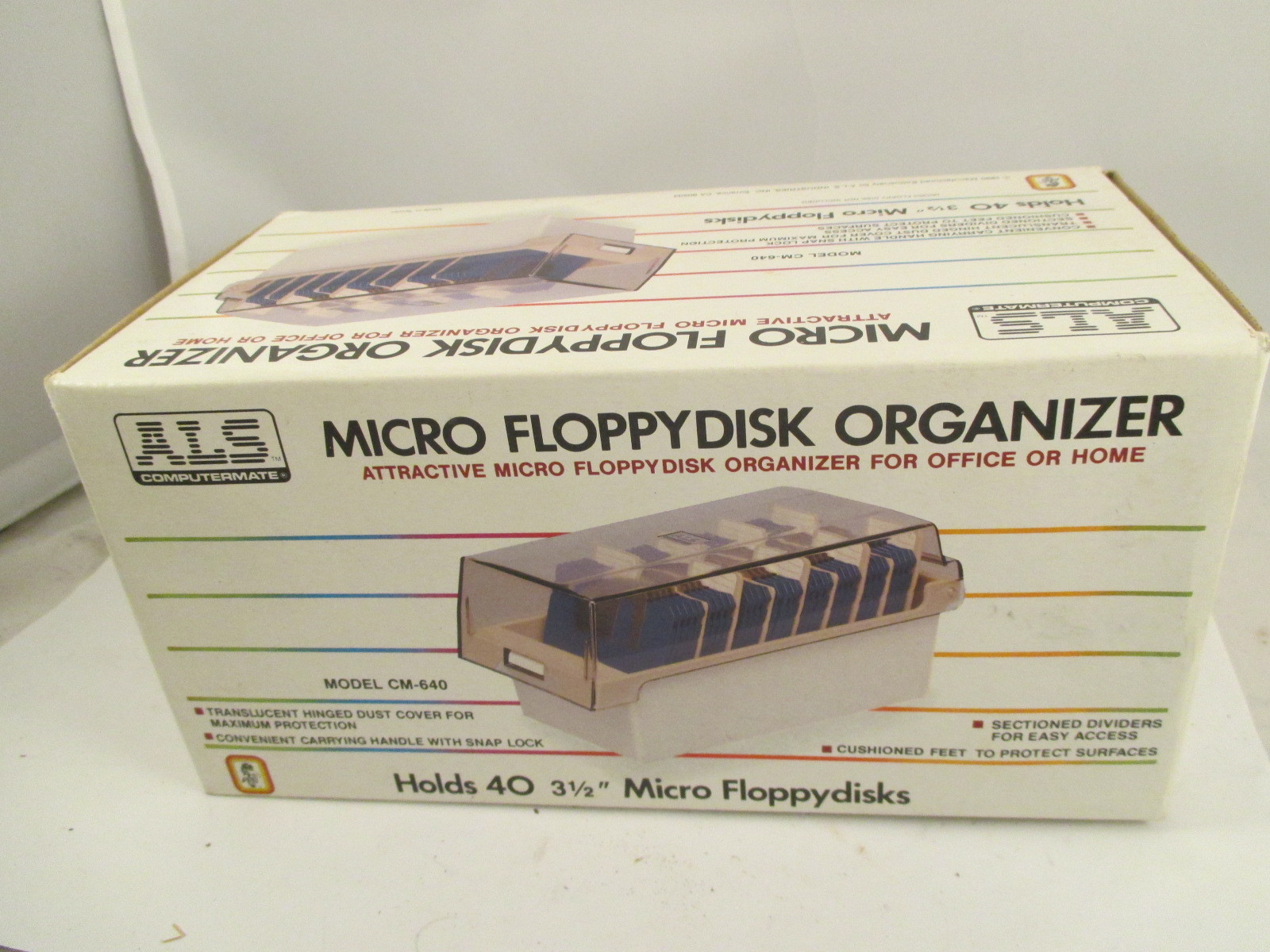 NEW in Box ALS COMPUTERMATE  3.5 INCH DISC DISK HOLDER ORGANIZER  STORAGE CASE