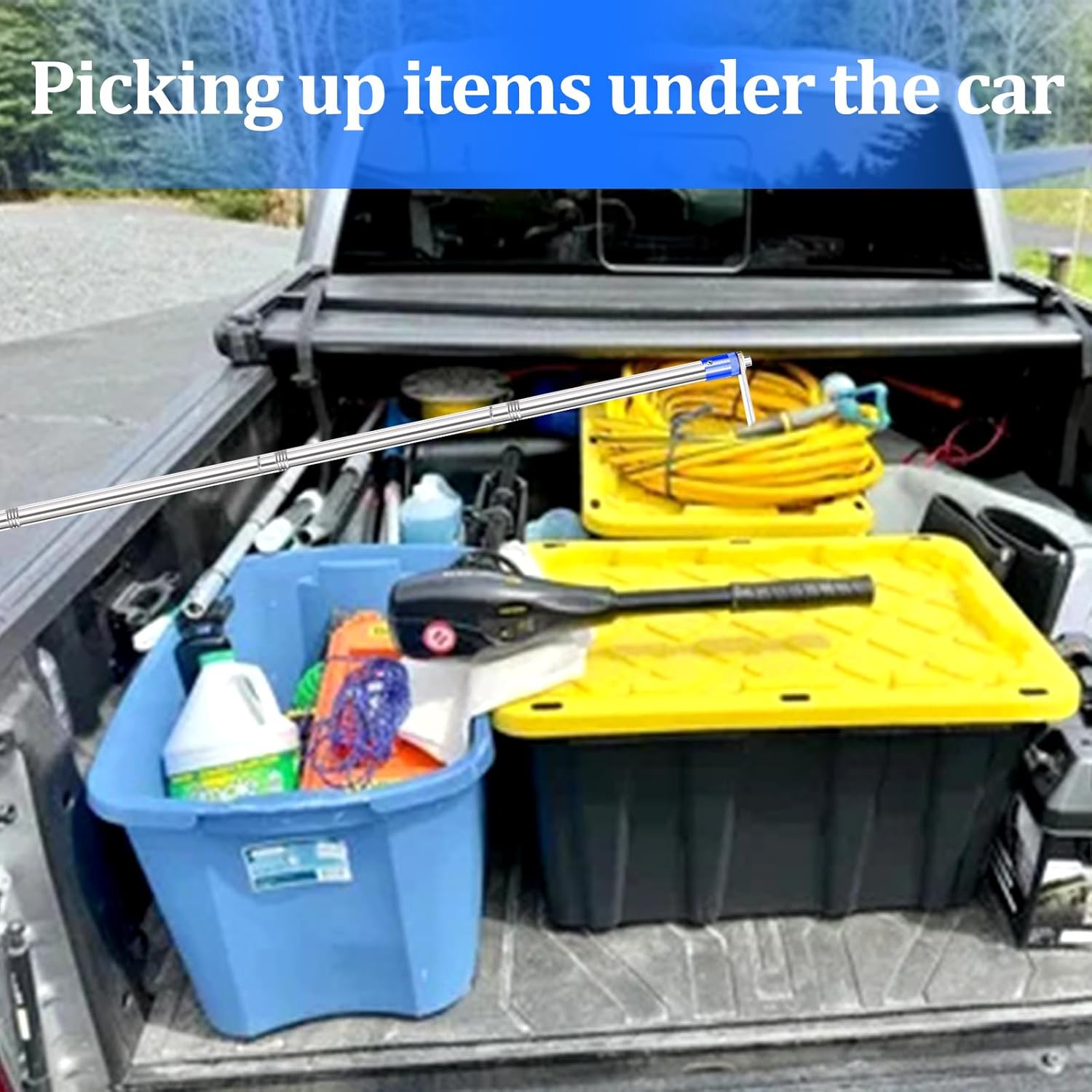 Truck Bed Grabber Tool, 32-Inch - 74-Inch Adjustable Extensions.Versatile