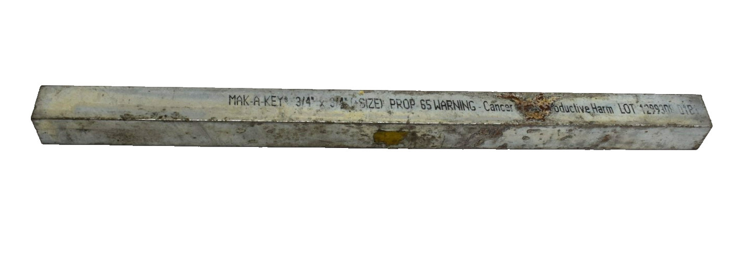MAK-A-KEY Key Stock 3/4" x 3/4" x 1 ft Carbon Steel