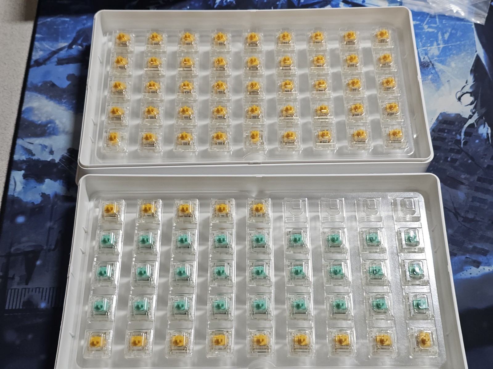 86pcs Wooting Lekker L60 L45 V2 Hall Effect Magnetic Switches Keyboard 80HE