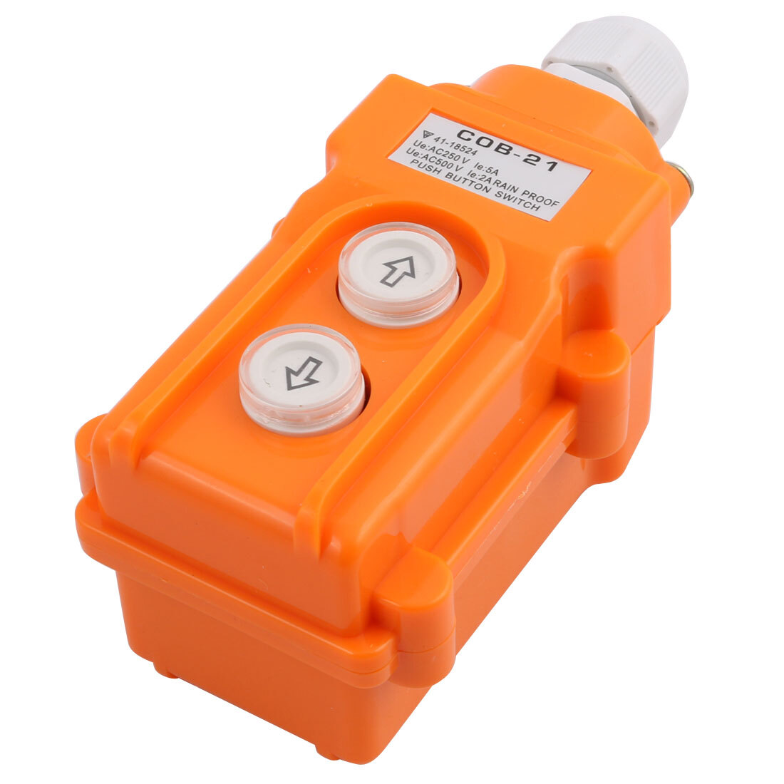 Hoist Crane Pendant Push Button Switch Up-Down Rain Proof Button 2with Connector