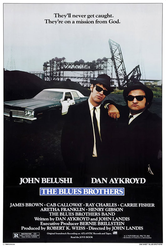 The Blues Brothers (1980, Jake and Elwood Blues) - Movie Poster