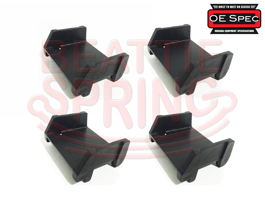 4 x Leaf Spring Clip Wear Pad Anti Squeak Insert