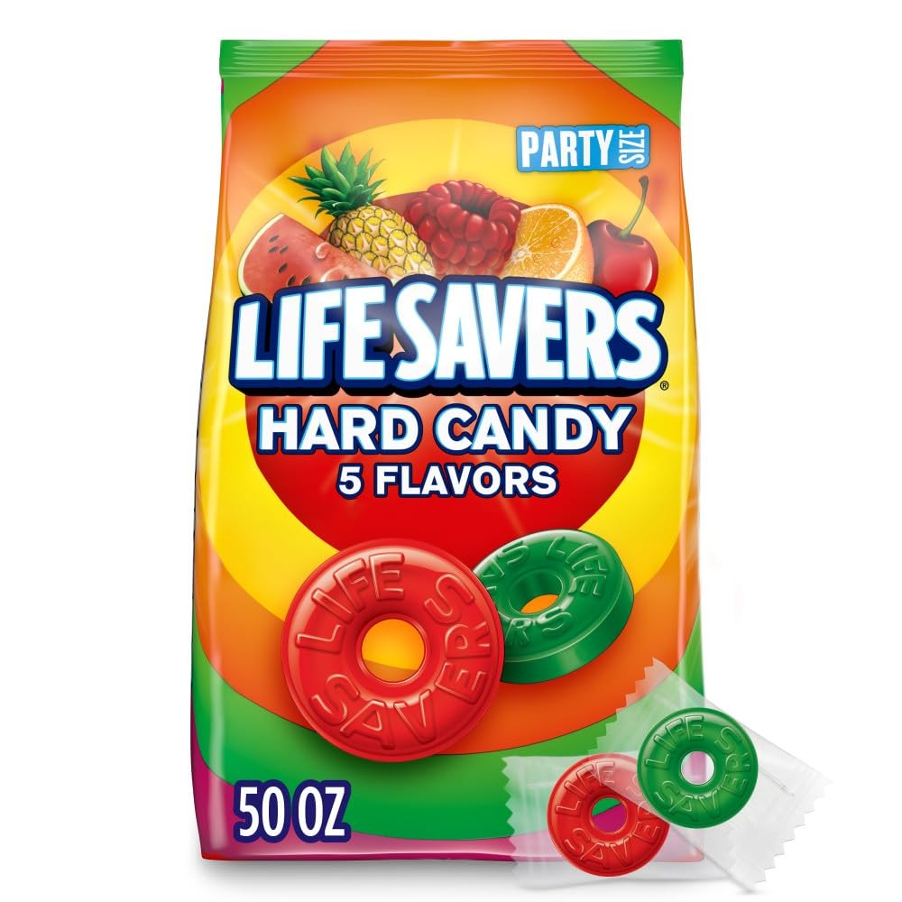 LIFE SAVERS Hard Candy 5 Flavors, 50-Ounce Party Size Bag - Classic LIFE SAVE...