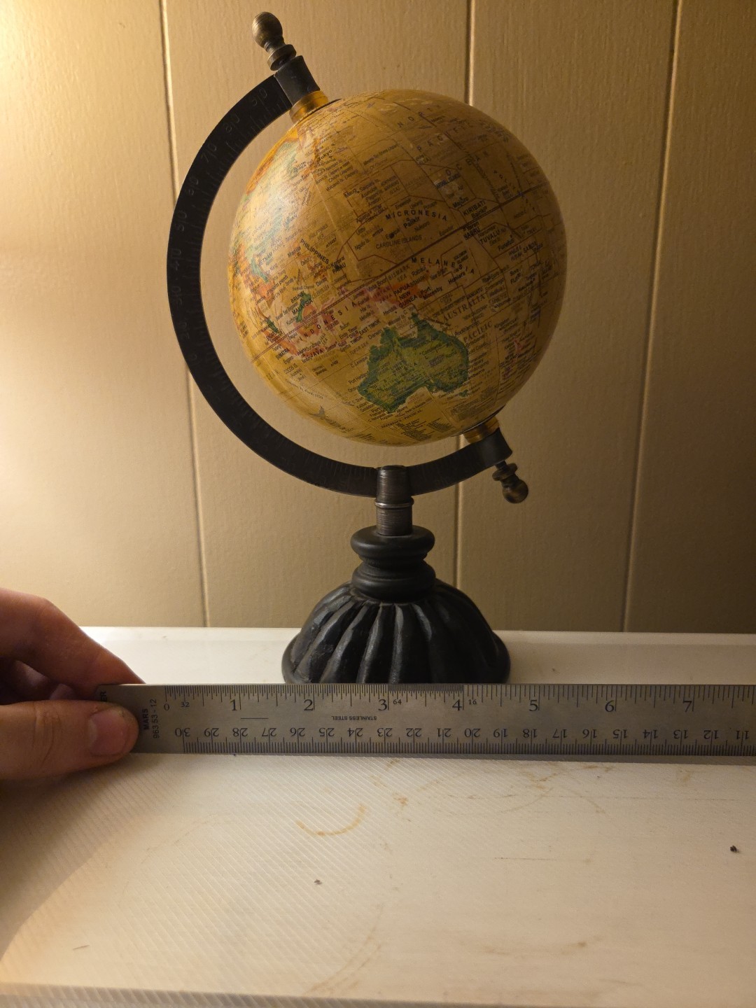 Table Top World Globe Decorative Desk Decor Tabletop Display 10"