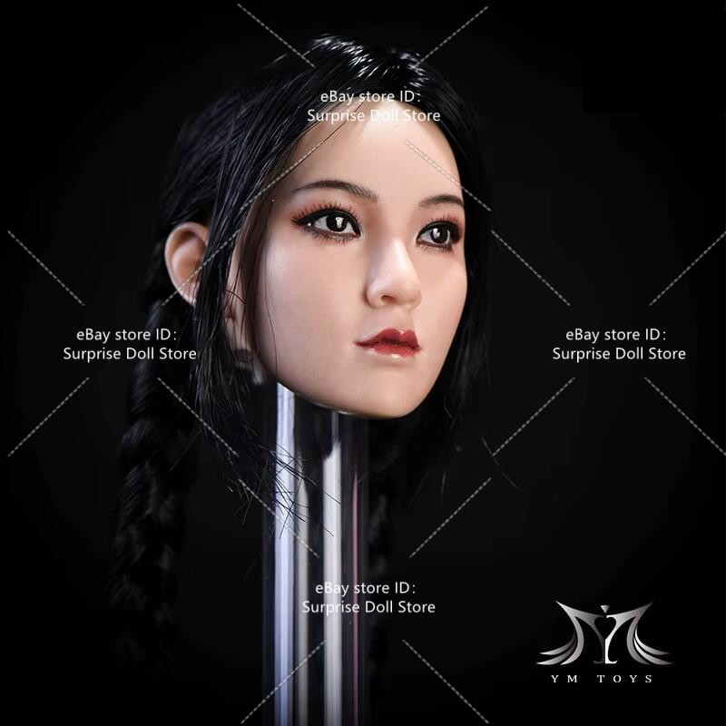 YMTOYS 1/6 Asian Girl Ying Head Sculpt For 12"JO TBL ANT Pale Skin Female Figure