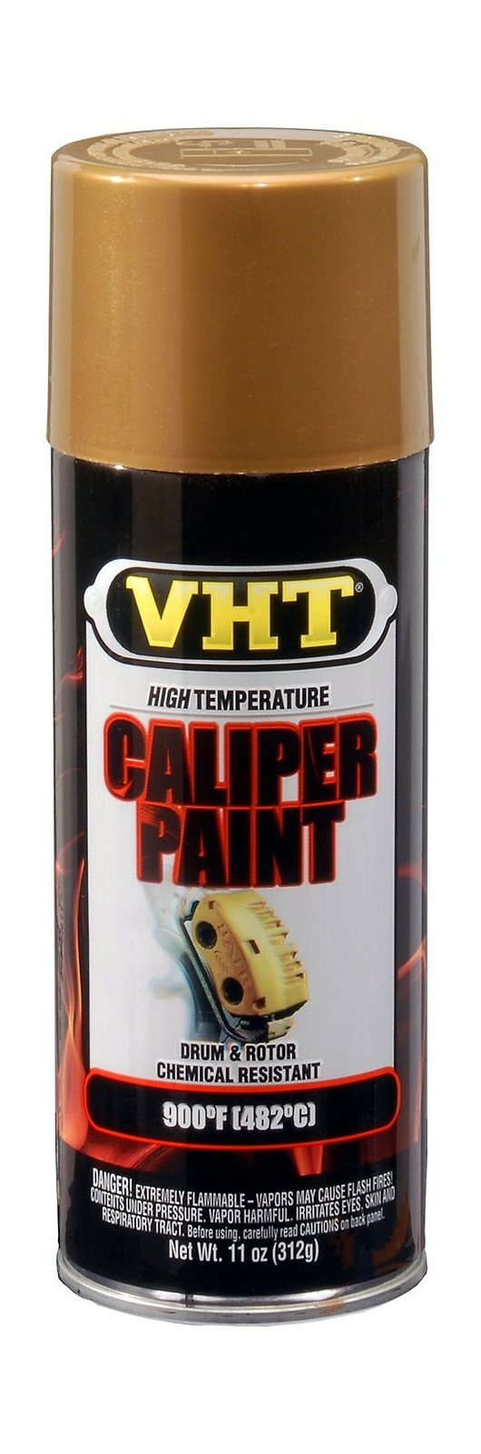 VHT GOLD BRAKE CALIPER PAINT CAN SINGLE COATING DRUM ROTOR CHEMICAL RESISTANT