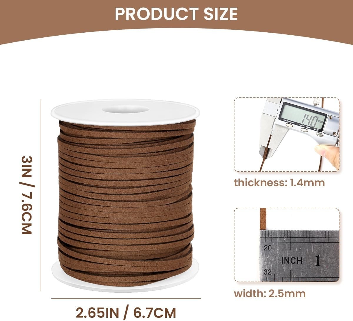 Leather String Suede Cord Leather Cords Rope String for Jewelry Making