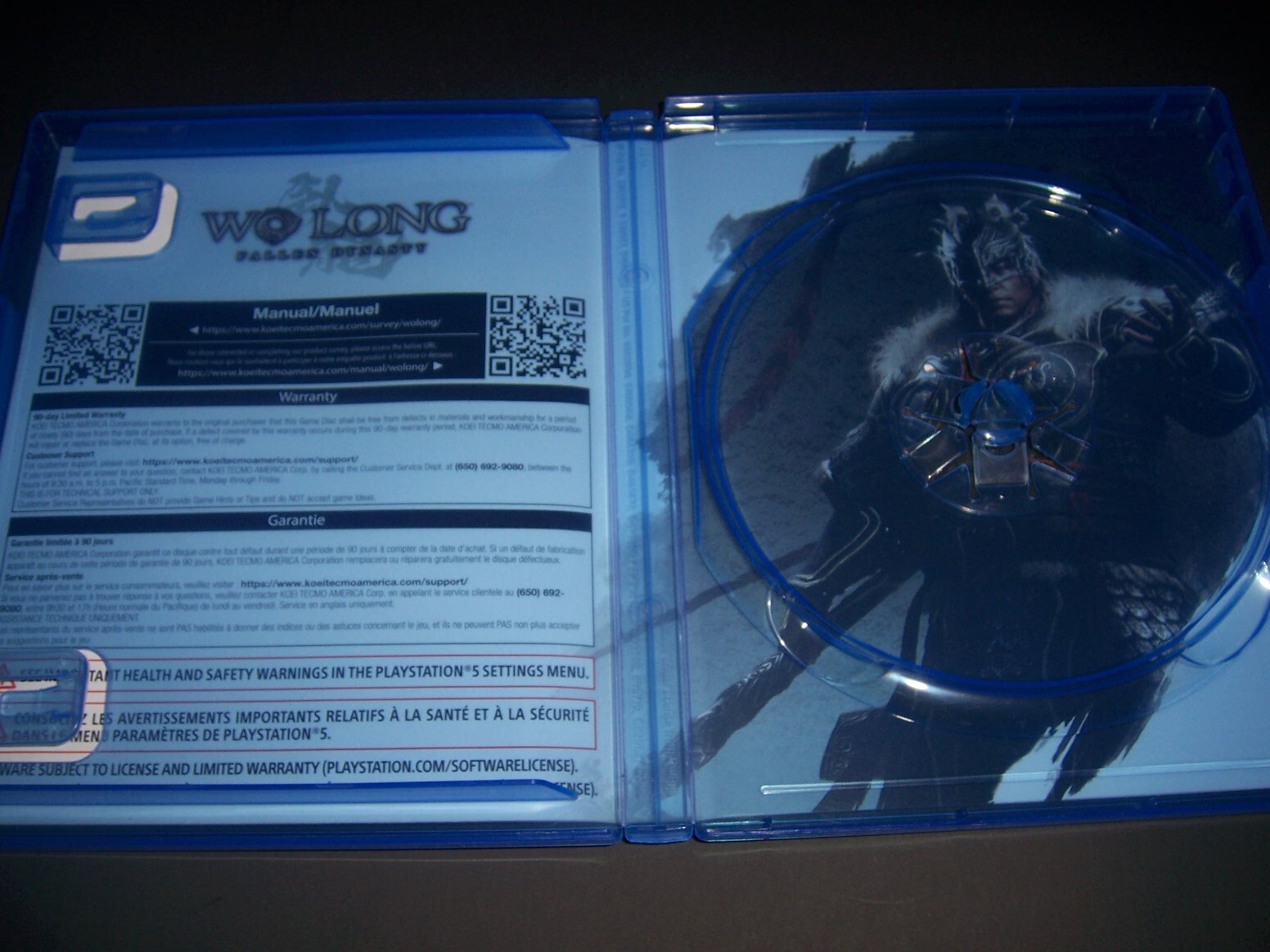 Replacement Box Case ONLY - WO LONG FALLEN DYNASTY PlayStation 5 PS5 AUTHENTIC
