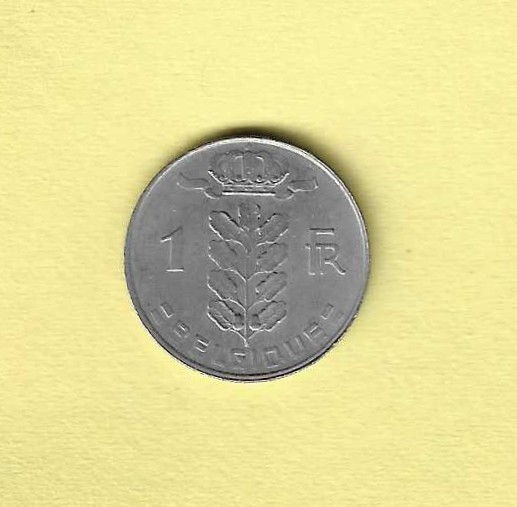 1972 Belgium 1 Franc EF-40