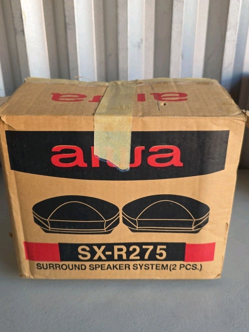 Aiwa Speaker System Pair SX-R275 40W Surround Sound Home Black
