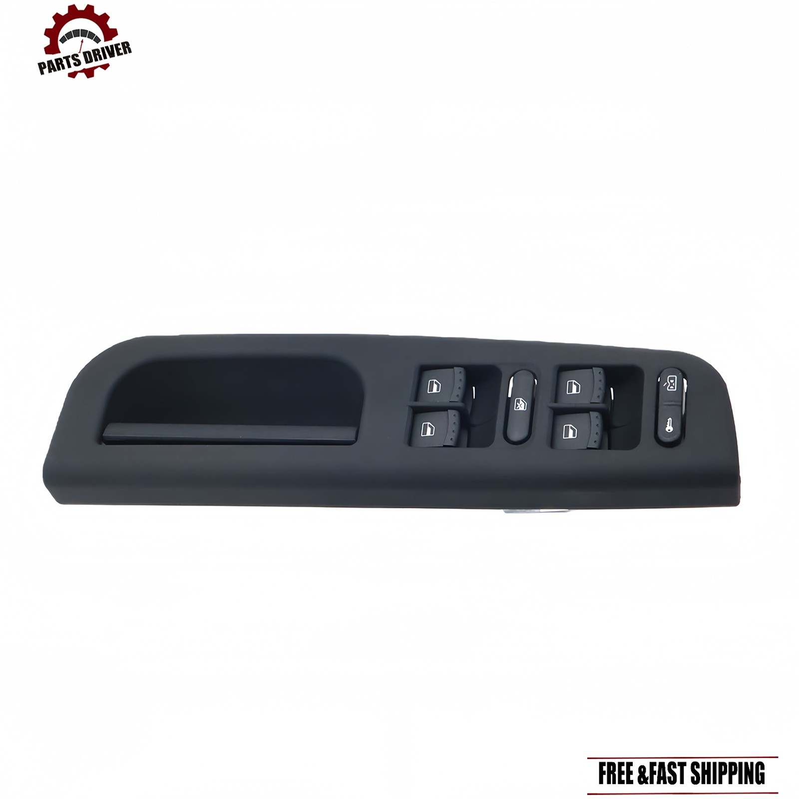 Master Power Window Door Switch and Black Bezel For 1999-2005 Volkswagen Jetta