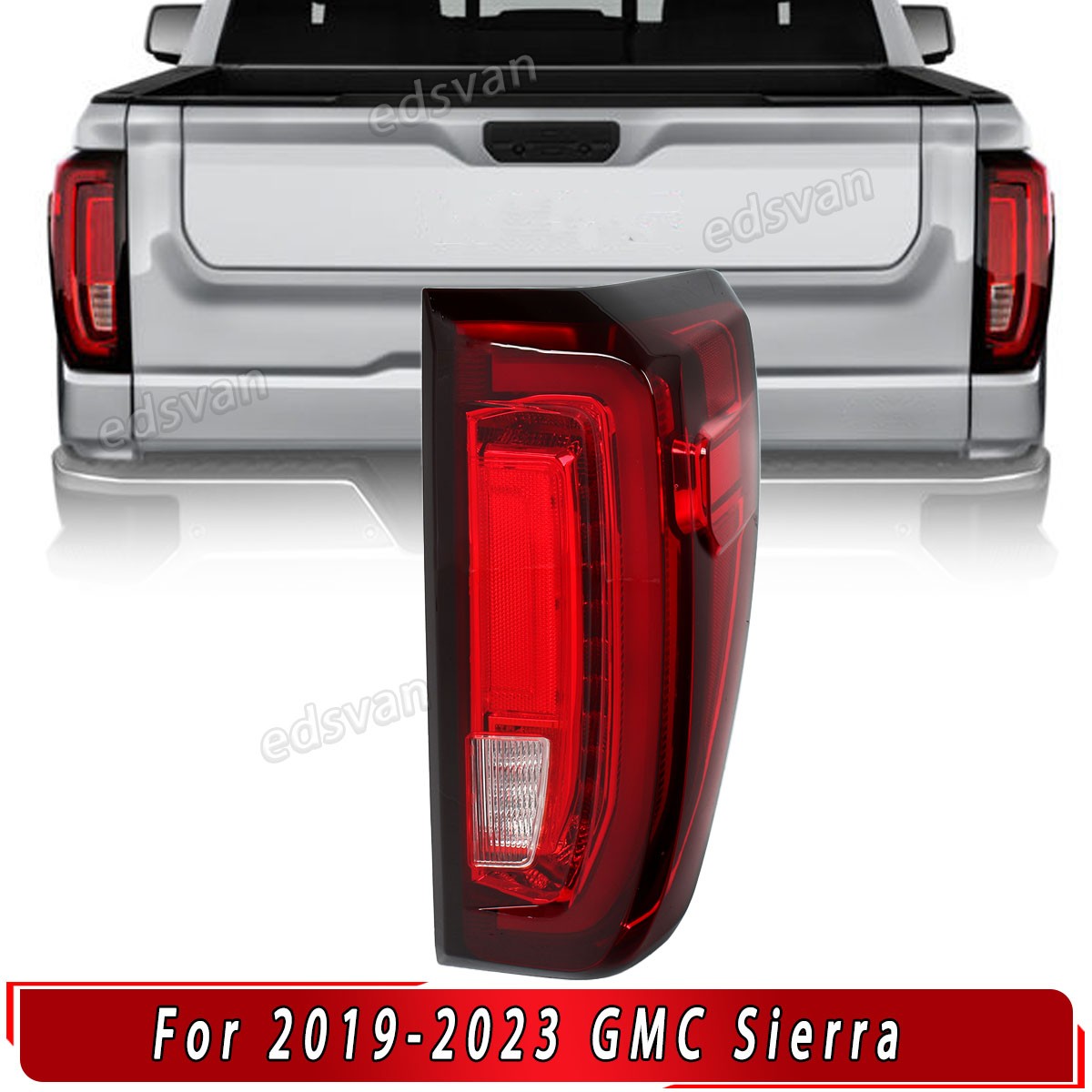 Passenger For 2019-2023 GMC Sierra 1500 Factory Full LED Tail Light Brake Lamp