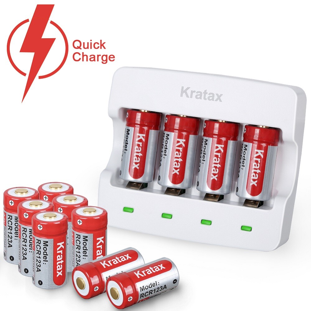 Rechargeable RCR123A Lithium Batteries 3.7V CR123A 123 Batteries Arlo Battererie