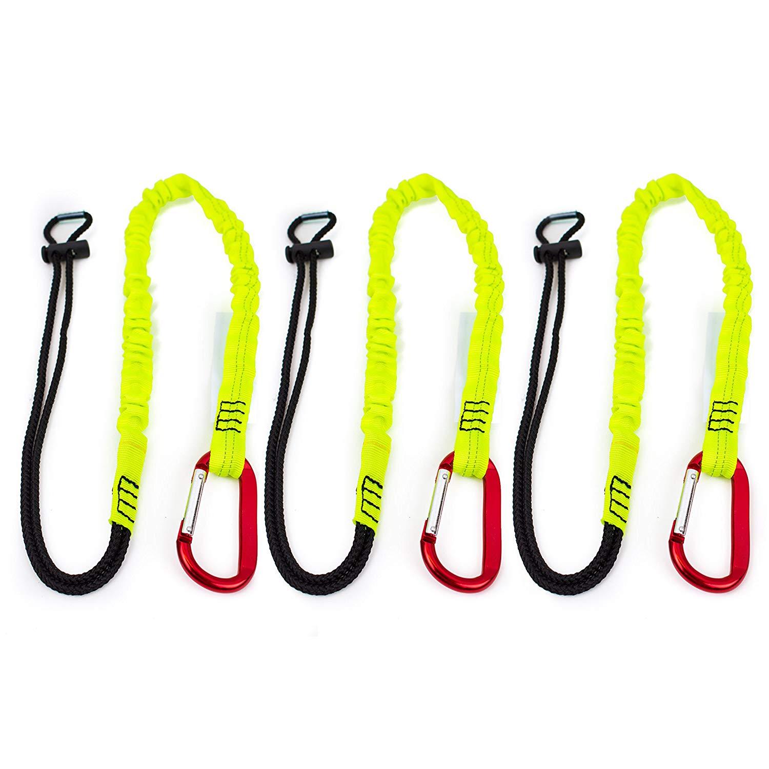 Pack of 3, 3 FT Capacity 22LB Tool Lanyard with Single Carabiner -SPTOOL01-3