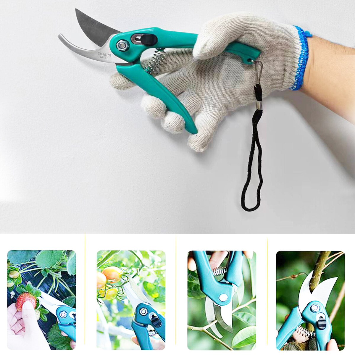 2PCS Pruning Shears Cutter Home Gardening Plant Scissor Branch Garden Pruner