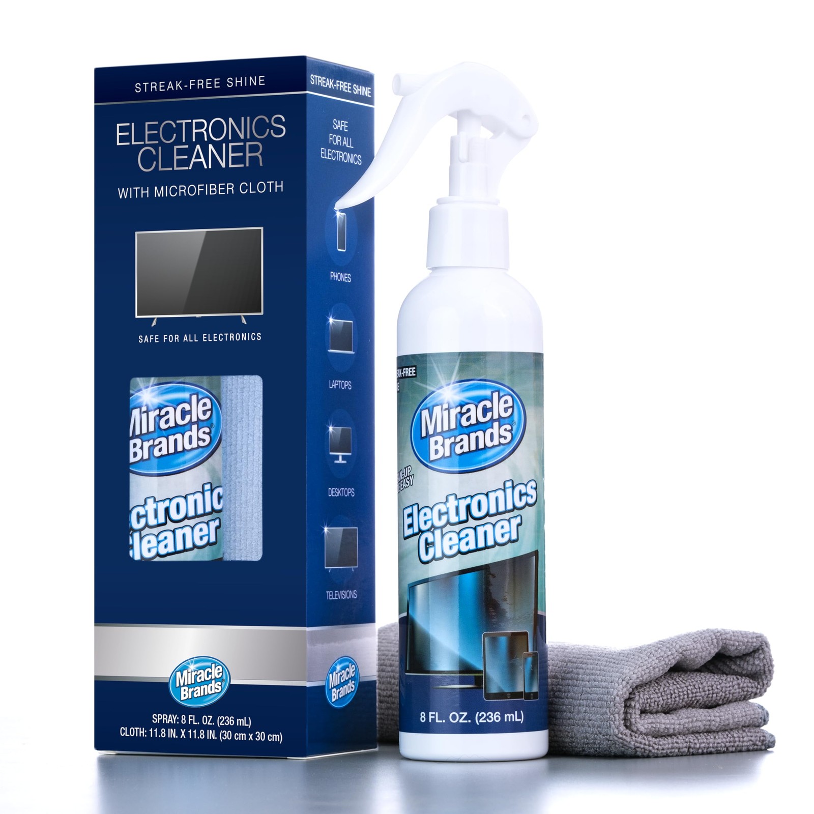 MiracleSpray for Electronics Cleaning, Safe Multisurface Cleaner for Any TV, ...