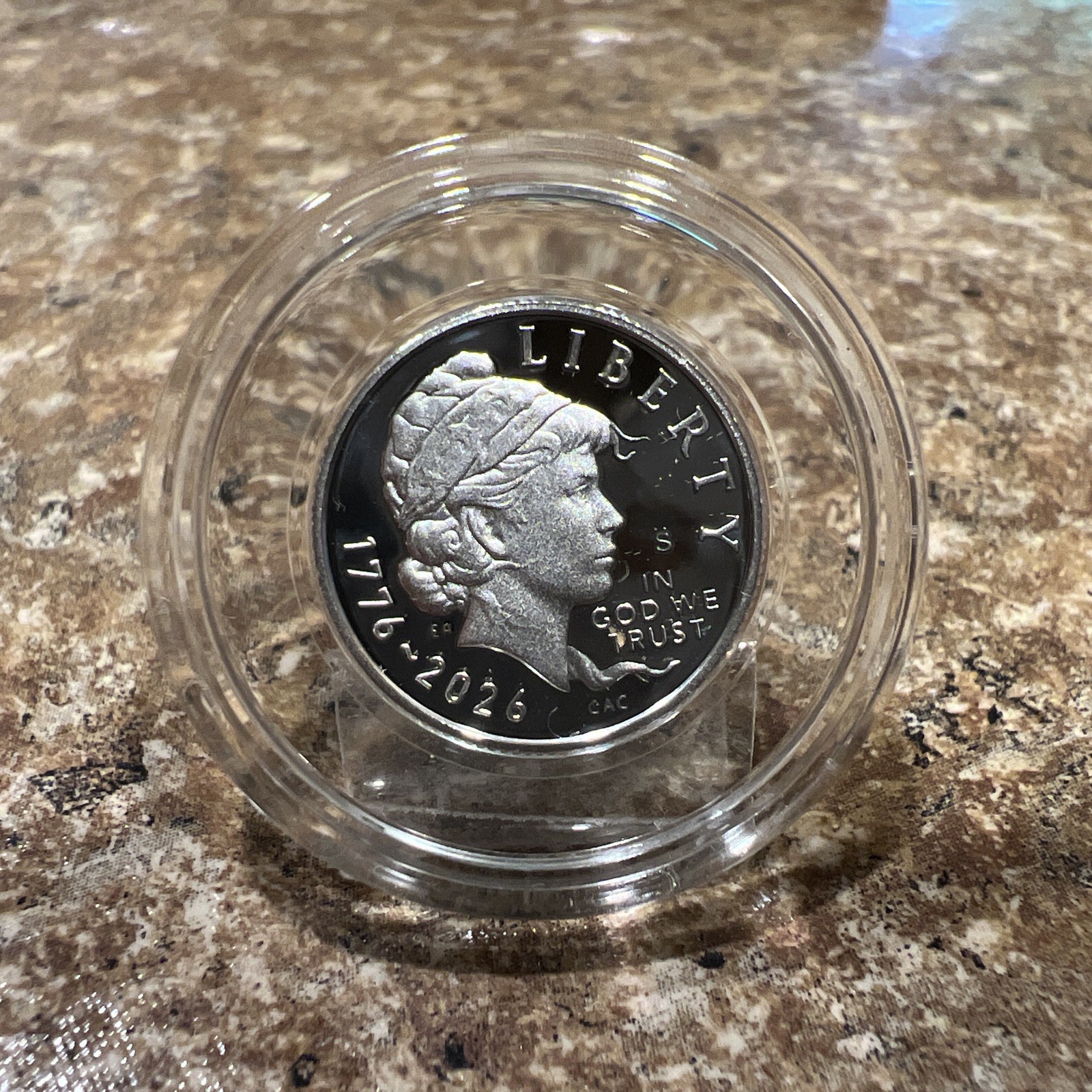 2026 S Silver Proof Emerging Liberty 10C in Protective Air- Tite