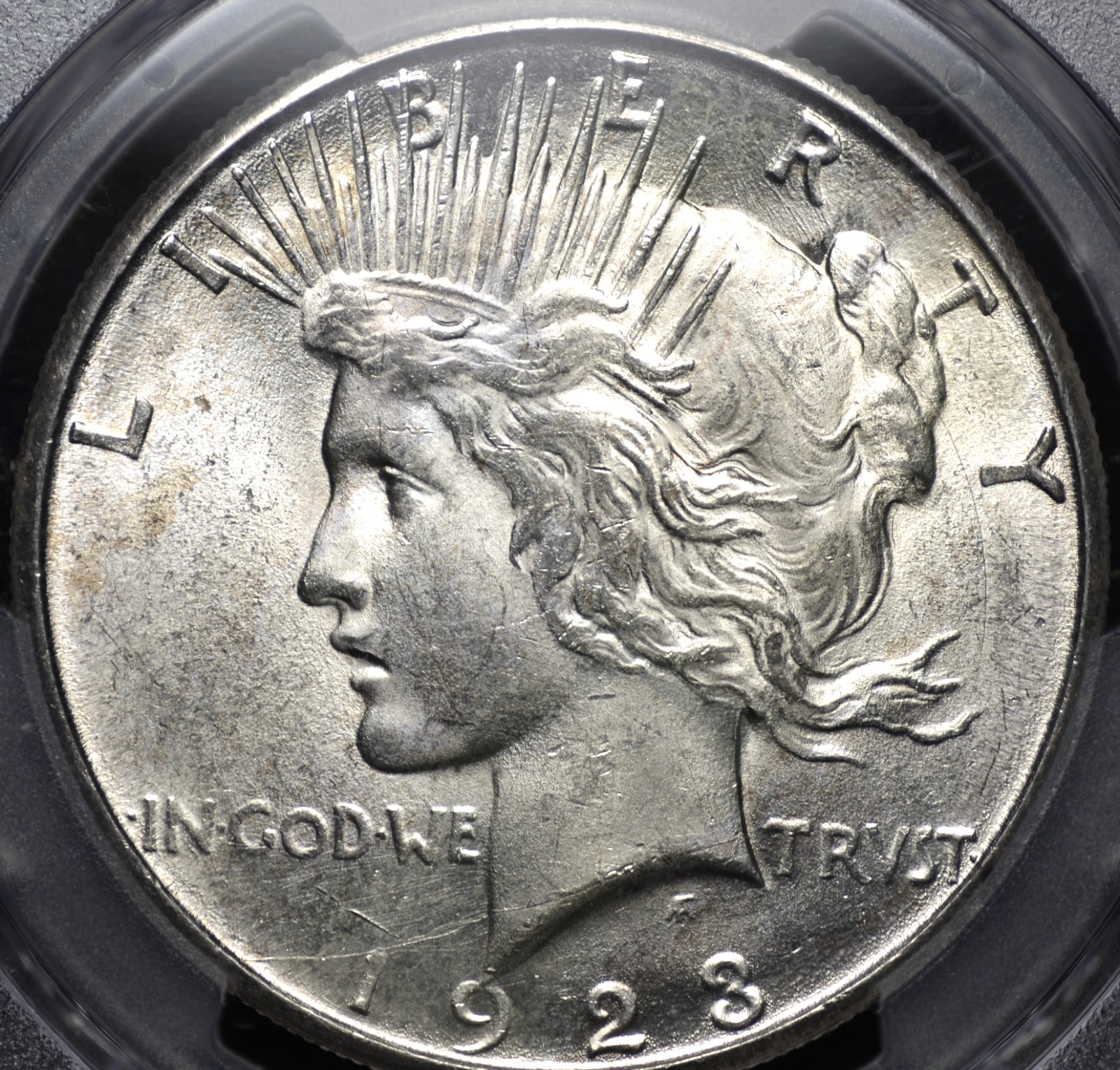 1923 S PEACE DOLLAR  PCGS MS63 ORIGINAL, SMOOTH AND WELL STRUCK SURFACES, SILVER