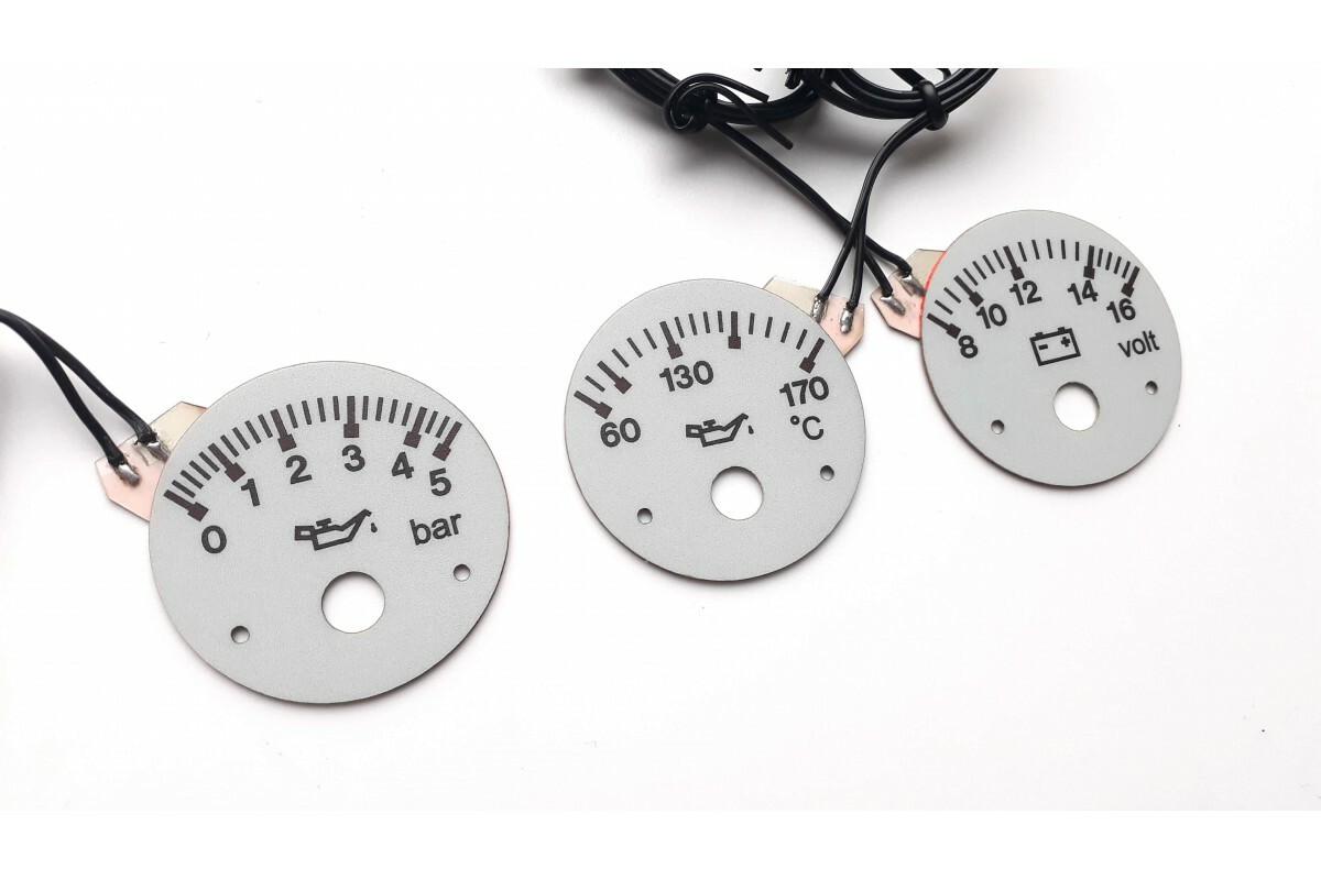 Audi 80 B4 S2 Design - Replacement Additional Indicators Indiglo Glow Gauge Plas