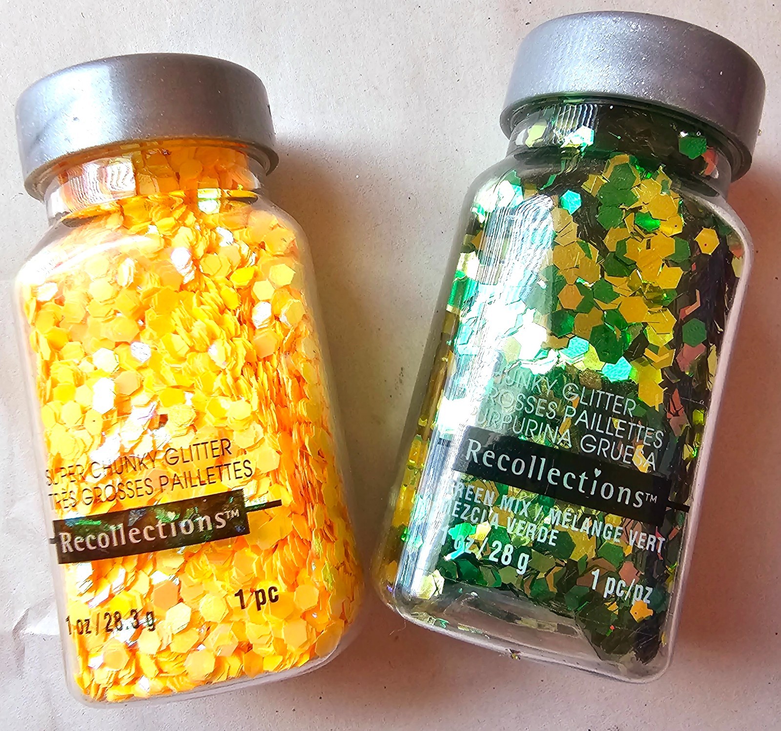 Recollections Glitter Set Honey & Green Gold Mix DIY Confetti Resin Nail Tumbler
