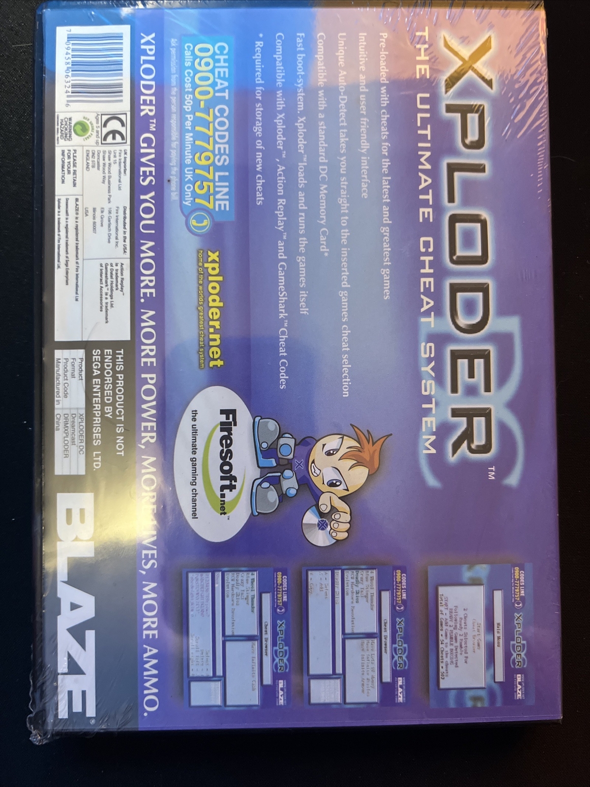 Sega Dreamcast Xploder The Ultimate Cheat System