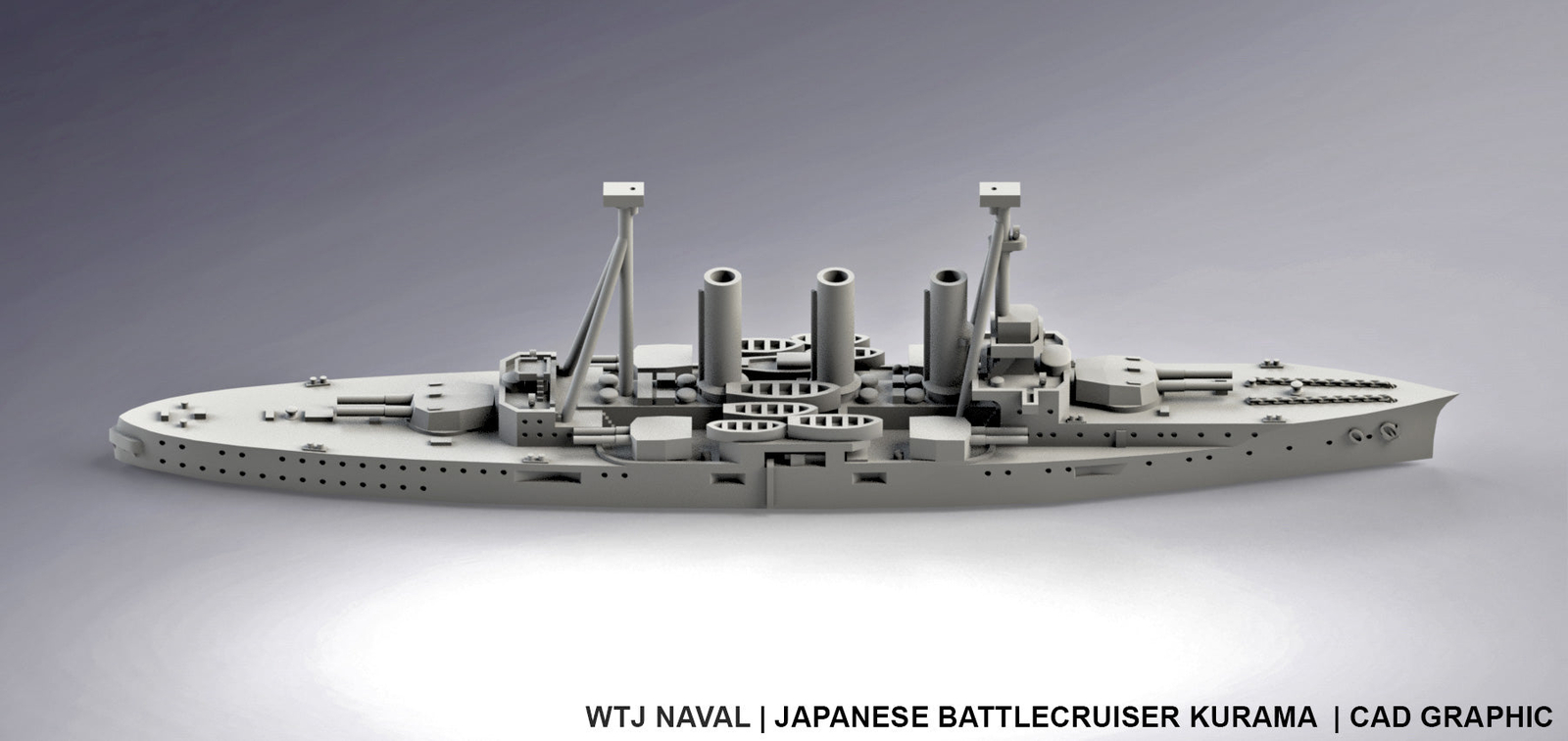 Kurama - IJN  - Pre Dreadnought Era - Wargaming - Axis and Allies - Naval Miniat