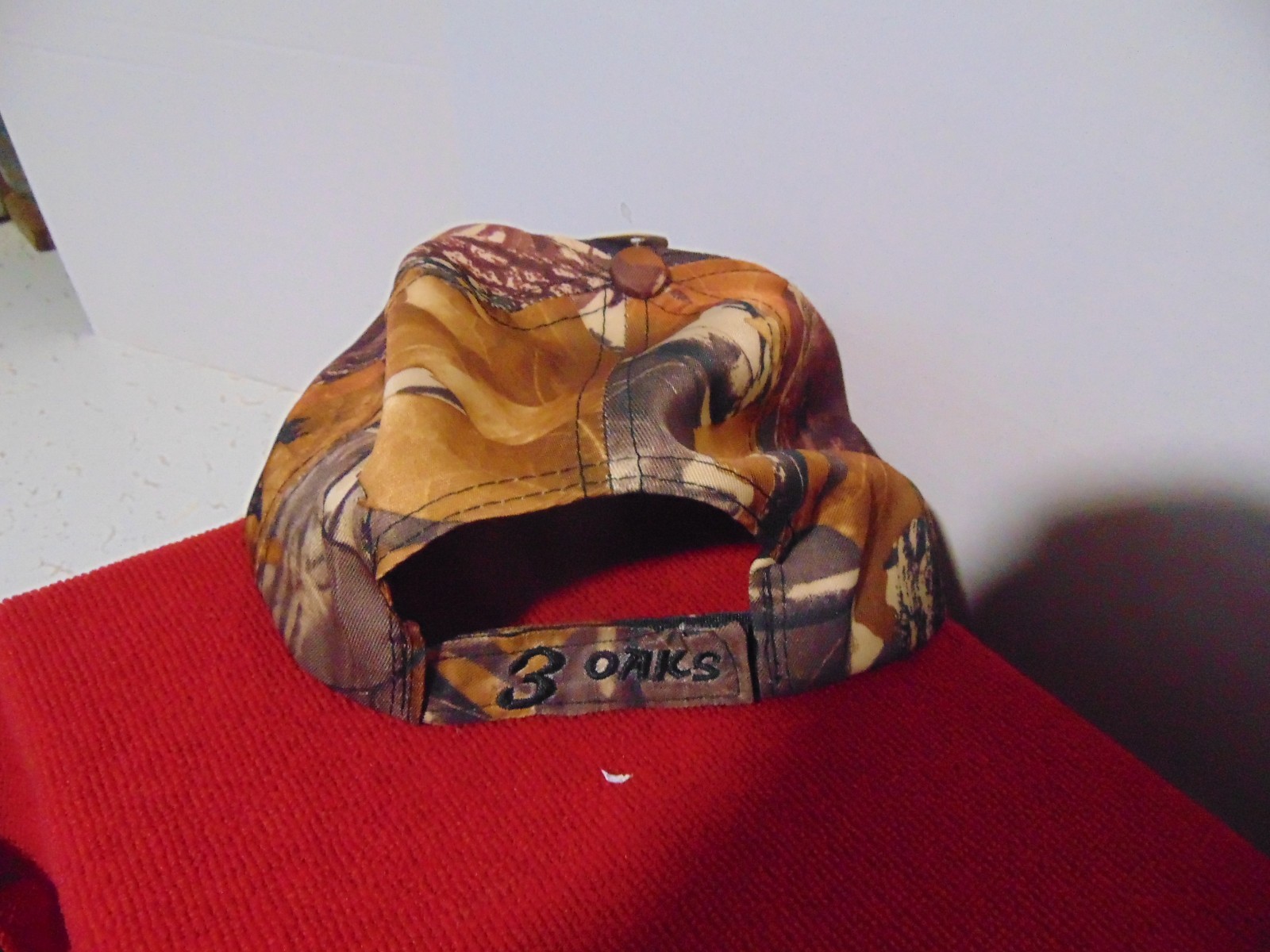 3 Oaks Camo Embroidered Hunting Baseball Cap Hat Adjustable NWT